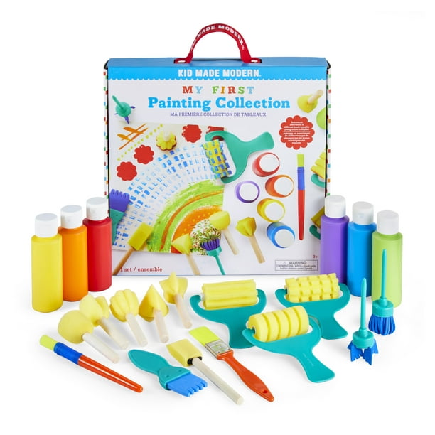 21 Water Colour ENFANTS PEINTURE PALETTE & Brush Set ARTS & CRAFTS peinture.